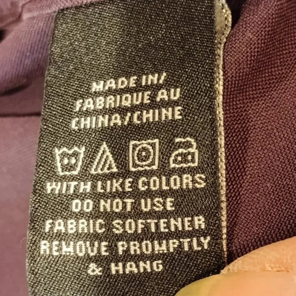 Denver Hayes Purple Never Iron Long Sleeve Button Down Shirt Size 2 XL 18-18-1/2 - Picture 4 of 11